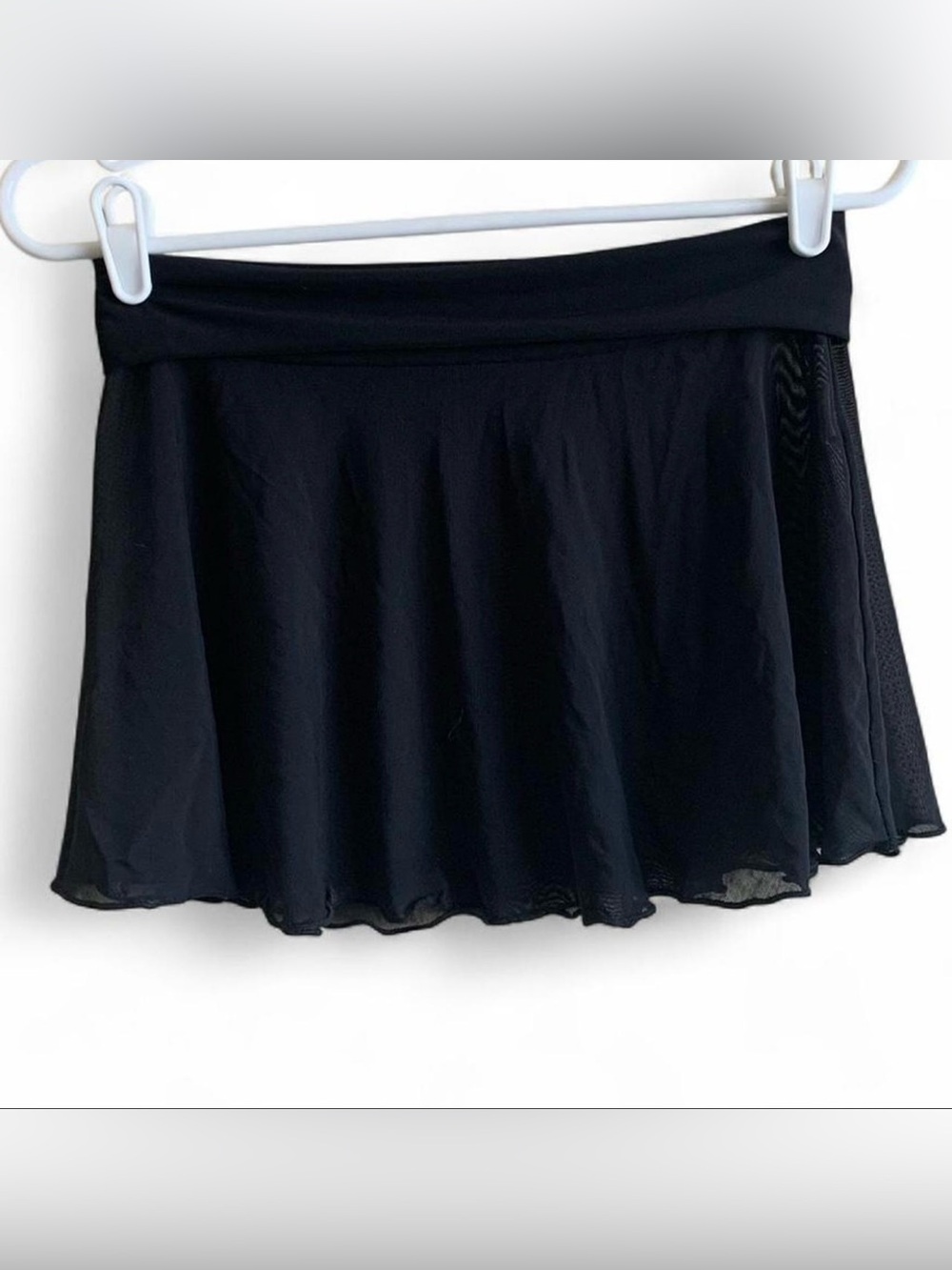Black Mesh Mini Skirt Size Medium